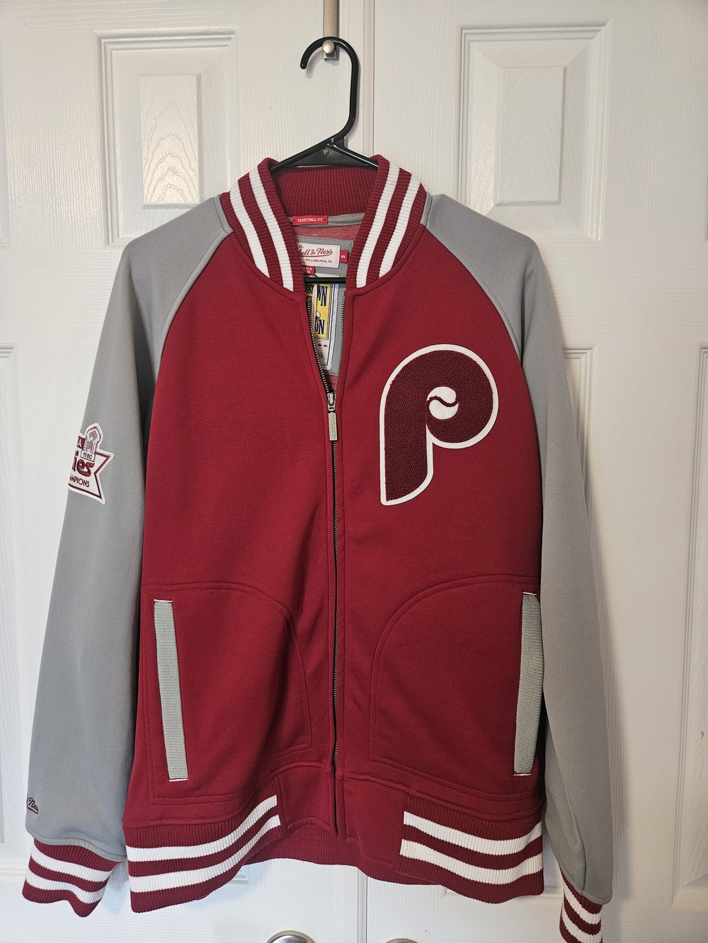 NWT Mitchell & Ness Phillies Varsity Jacket